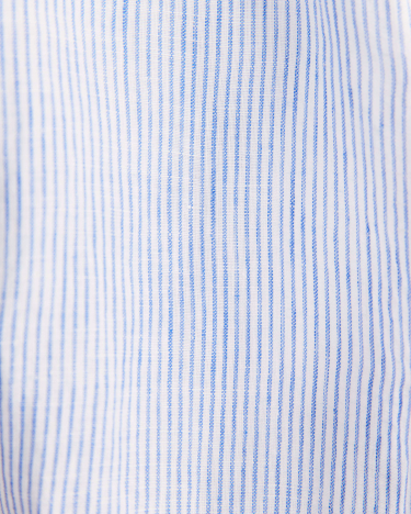 Stripe Linen Shirt in BLUE/WHITE
