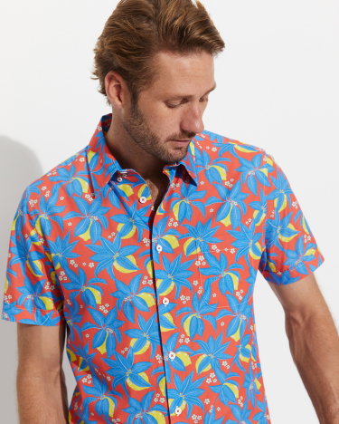 Wye Liberty Tapered Shirt in MELON