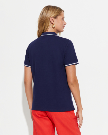 Jodie Pique Polo in NAVY