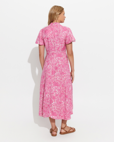 Fivel Fit And Flare Dress in PINK MULTI