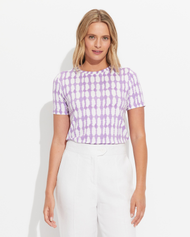 Bettina Magic Tee in PURPLE/WHITE