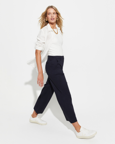 Laura Wide Leg Chino in CLASSIC NAVY