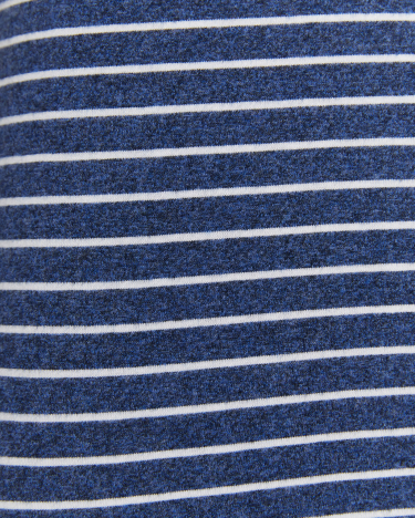 Stripe Melange Tee in MARINE