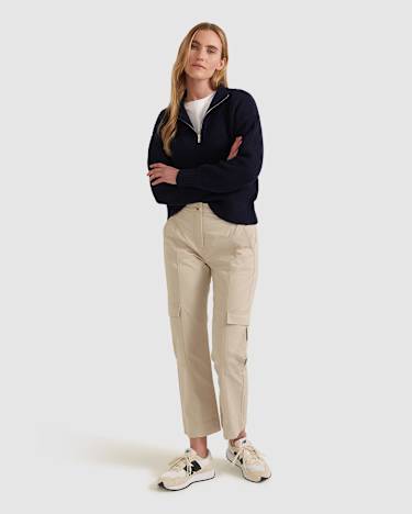 Leah Cargo Pant in STONE