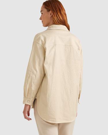 Allyson Overshirt Jacket in BEIGE
