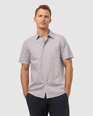 Carlton Shirt in DUSTY BLUE
