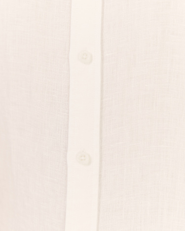 Linen Short Sleeve Shirt in WHITE