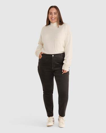 Cord Jean in CHARCOAL