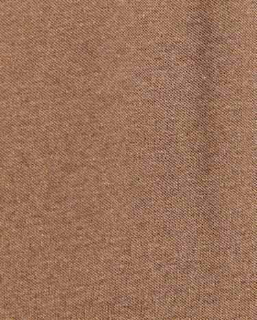 Pique Polo Melange in MOCHA MELANGE