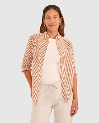Rosa Linen Short in NATURAL