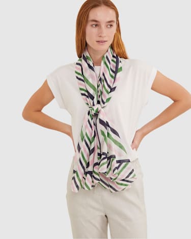 Lexi Cotton Silk Sarong in GREEN