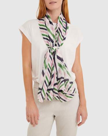 Lexi Cotton Silk Sarong in GREEN