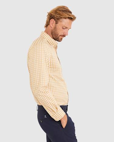 Newcombe Tapered Shirt in LATTE