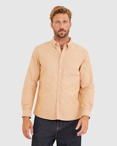 Oxford Long Sleeve Shirt in DIJON