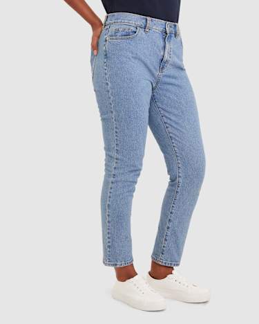 Lari Slim Jean in WASHED DENIM