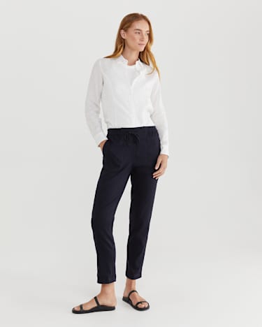 Daisy Linen Shirt in WHITE