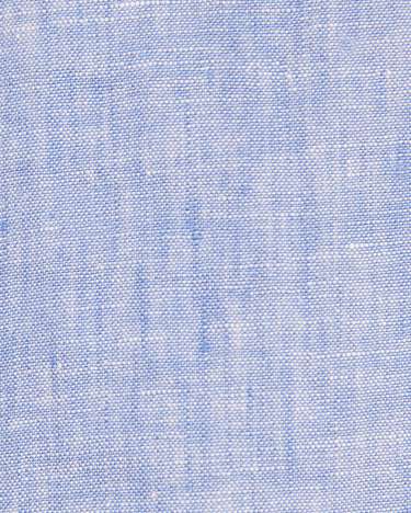 Yarn Dyed Linen Short Sleeve Shirt in CHAMBRAY