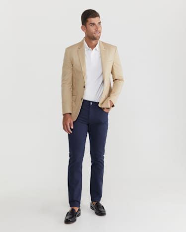 Pique Polo in WHITE