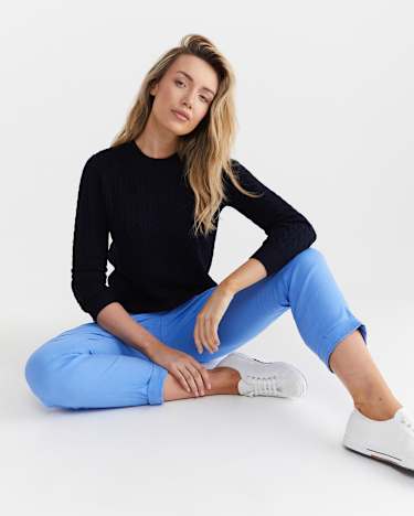Rosa Linen Pant in MOROCCAN BLUE