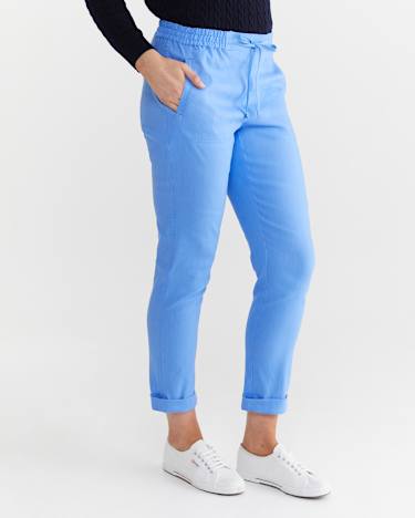 Rosa Linen Pant in MOROCCAN BLUE