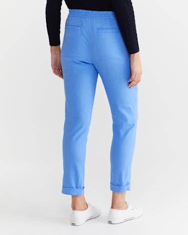 Rosa Linen Pant in MOROCCAN BLUE