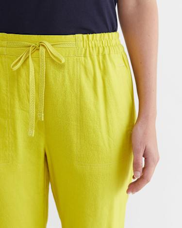 Rosa Linen Pant in LIGHT OLIVE