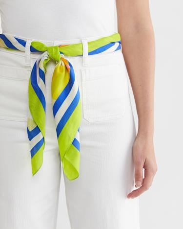 Citron Silk Scarf in MULTI YELLOW