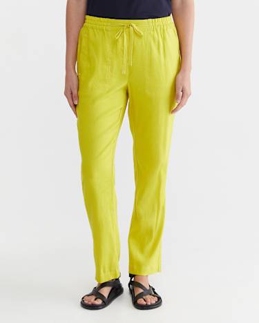 Rosa Linen Pant in LIGHT OLIVE