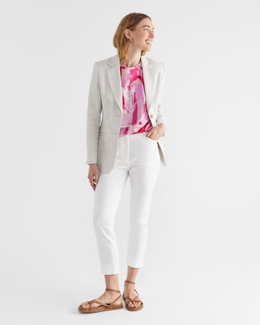 Matera Mercerised Tee in PINK MULTI