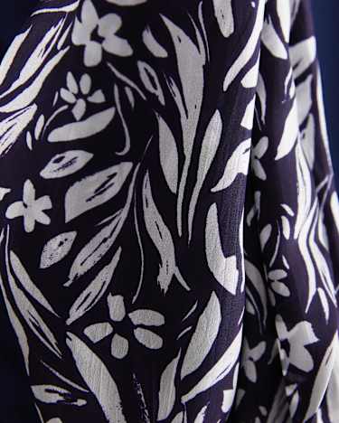 Farrah Silk Scarf in NAVY MULTI