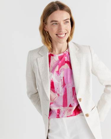 Matera Mercerised Tee in PINK MULTI