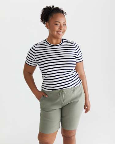 Rosa Linen Short in KHAKI