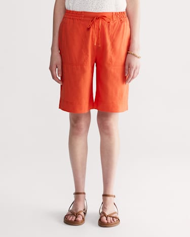 Rosa Linen Short in MELON