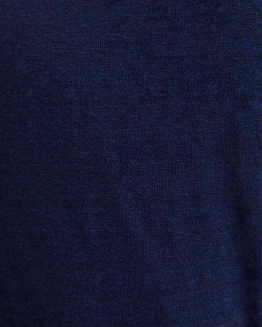 Tonia Crew Neck Linen Tee in NAVY