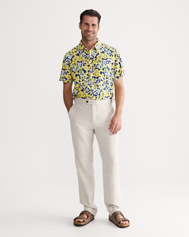 Alpha Tapered Shirt in YELLOW