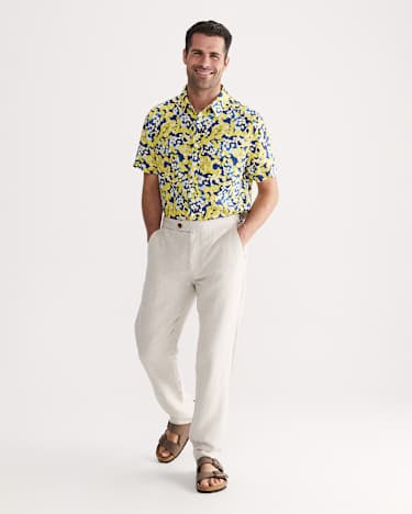 Alpha Tapered Shirt in YELLOW