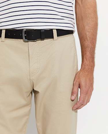 Torra Casual Leather Belt in BLACK