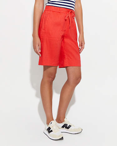 Rosa Linen Short in RED