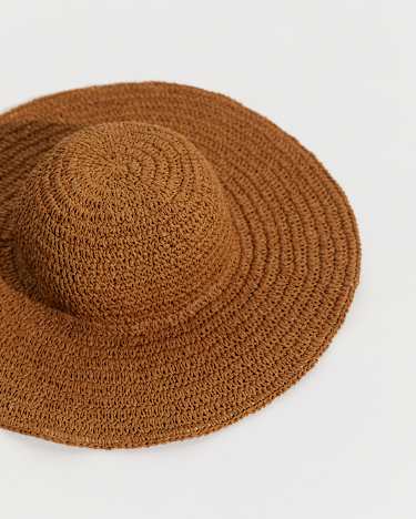 Rowie Raffia Hat in NATURAL