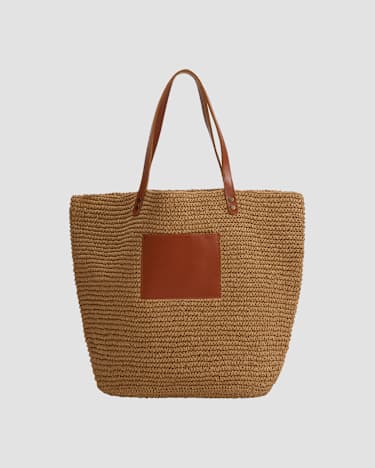 Rowie Raffia Bag in NATURAL