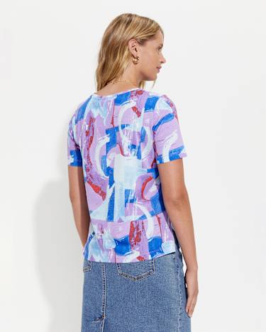 Matera Mercerised Tee in VIOLET