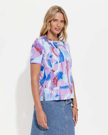 Matera Mercerised Tee in VIOLET