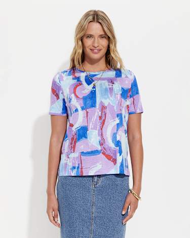 Matera Mercerised Tee in VIOLET
