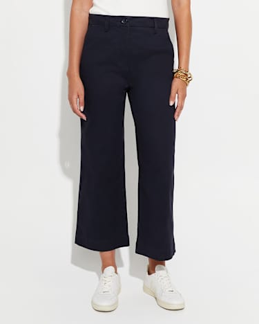 Laura Wide Leg Chino in CLASSIC NAVY