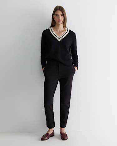 Evie Ponte Pant in BLACK