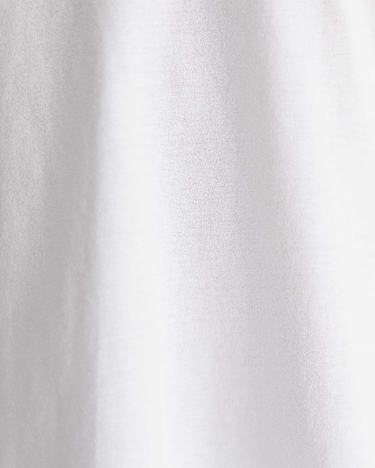 Cotton Crew 3 Quarter Sleeve T-Shirt in WHITE