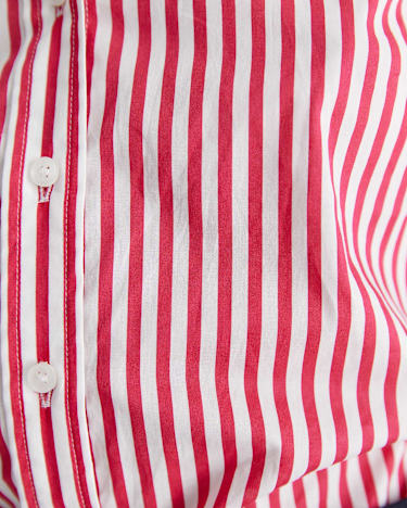 Stripe Lily Voile Shirt in PINK/WHITE