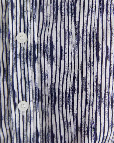 Maya Lily Voile Shirt in BLUE/WHITE