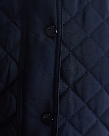 Vera Quilted Vest in NAVY
