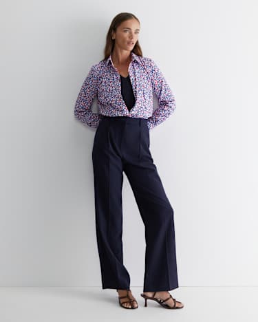 Harlow Georgina Relaxed Shirt in PINK MULTI